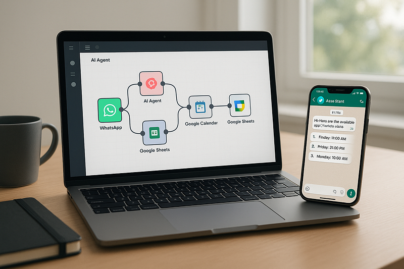 Automating WhatsApp Appointment Booking With N8n Google Calendar AI Ready To Use Workflow