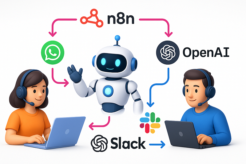 How To Build An AI Assisted Workflow In N8n With Human Escalation Using Wassenger And Slack Ready