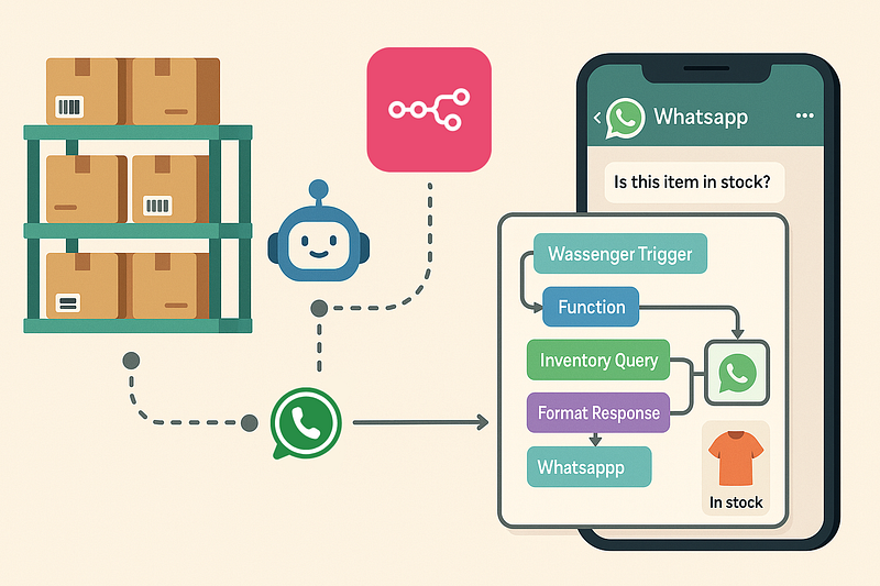 Manage Real Time Inventory From WhatsApp With Wassenger And Flows N8n