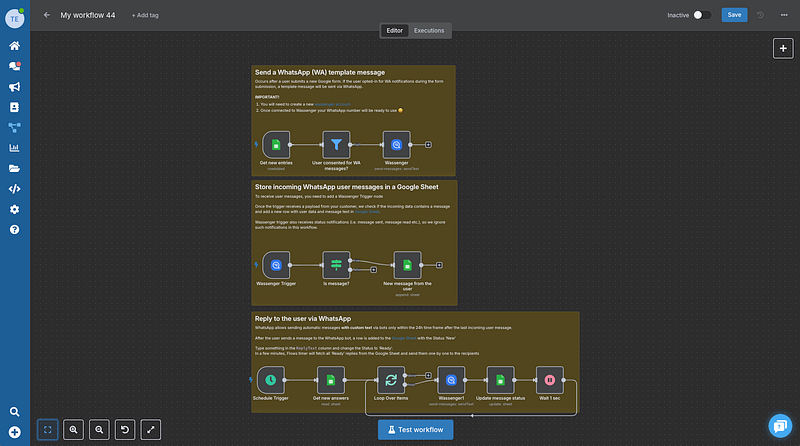 WhatsApp AI Agent For Customer Service N8n Workflow Template Included